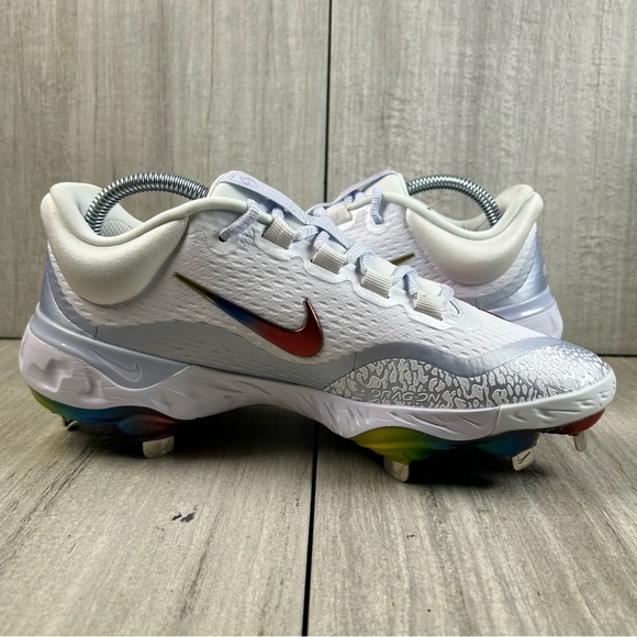 NEW Nike Alpha Huarache Elite 4 Low Baseball Cleat fd2745-106 Men’s Size 7.5 - Picture 2 of 11